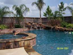 Tropical Backyard Tropical Backyard Backyard Saltwater Pool