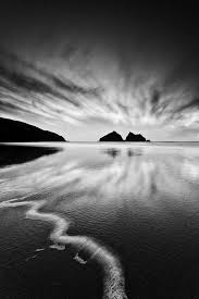 Black And White Beach Landscape Photography Dancing Clouds Explored Black And White Landscape Black And White Photography Black And White Photographs