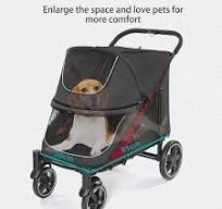 Factory Direct Sales Large Space Pet Stroller Medium and Large Pet Stroller