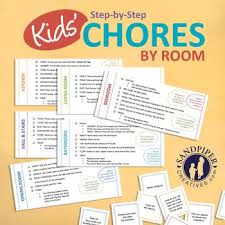 Chore Chart Checklist For Each Room Of The House Chores Chore Chart Clean Room