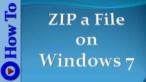 It enables you to hold up your information and decreases the dimension of email attachments. How To Zip A File In Windows 7 Youtube