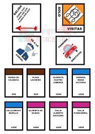 Vale pero no se burlen es un juego es un juego. Monopoly Para Imprimir Completo Tablero Billetes Y Tarjetas