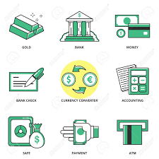 Falls sie sich dem amerikanischen traum anschießen möchten, sei es für ein paar urlaubstage oder vielleicht für immer, dürfte dies hier für sie eine wichtige seite sein. Geld Und Finanzen Vektor Icons Gesetzt Gold Bank Geld Bank Scheck Wahrungsrechner Buchhaltung Safe Zahlung Atm Moderne Linienstil Lizenzfrei Nutzbare Vektorgrafiken Clip Arts Illustrationen Image 45567850