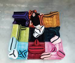 A linear sofa with two, three or four sectional sofas can assume different configurations and fill wide spaces. Joana Vasconcelos Reimagines The Mah Jong Sofa Surface