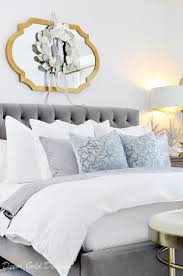 Winter White Christmas Bedrooms Decor Gold Designs Grey And Gold Bedroom Luxury Bedroom Furniture Luxury White Bedroom Furniture