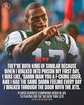Playing for the New York Jets is basically prison - Instagram