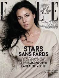 Monica Belluci Elle Cover Without Makeup | แฟนไทย