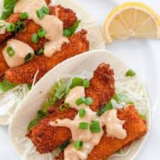 Spicy grilled fish are cooled down with a fresh crunchy veggie salsa featuring fresh corn. Crispy Fried Fish Tacos Recipe We Are Not Martha