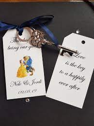 Give them a unique wedding favor and throw the best party ever! Disney Inspired Beauty And The Beast Be Our Guest Wedding Etsy In 2021 Disney Wedding Favors Beauty And Beast Wedding Wedding Favour Keyrings
