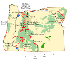 Oregon Scenic Byways Map Oregon - Map | America's Byways | Scenic Byway, Oregon Map, Byways
