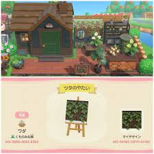 Acnh Custom Design Codes On Instagram Climbing Plant Design For Stalls For Your Side Gardens Animal Crossing Animal Crossing Villagers Animal Crossing Game