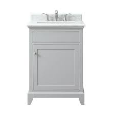 Floating sink cabinets and bathroom vanity ideas. Aurora 25 In Vanity With Carrara Marble Top 25in 100821453 Floor And Decor