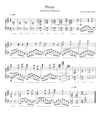 The peace garden state capture the spirit of this northern state. Peace Sheet Music For Piano Solo Download And Print In Pdf Or Midi Free Sheet Music Musescore Com