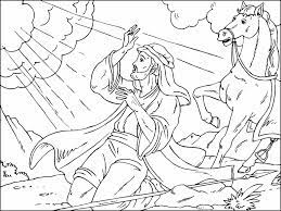 This coloring page belongs to these categories: Paul On Road To Damascus Coloring Page Coloring Pages 4 U