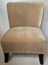 Slipcover Beige Velvet Stretch Chair Cover For Armless Chair Slipper Chair Accent Chair Mid Cent Slipper Chair Slipcover Slipcovers For Chairs Accent Chairs