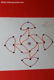 Vilakku Kolam Apartment Kolam 7 To 1 Dots Rangoli Designs Pattern Design Drawing Kolam Designs