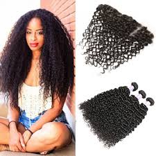 Pretty straight cali blonde #613 frontals & closures Brazilian Curly Weave Virgin Human Hair Bundles With Lace Frontal Closure 4x13 Inch Dsoar Hair
