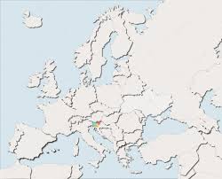 Odległości pomiędzy miastami, wyznaczanie drogi dojazdu. Mapa Europy Slowenia Bialy I Kolor Zdjecie Stockowe C Albasu 107071756