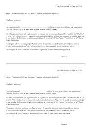 J'ai l'honneur de solliciter de votre bienveillance le soutien de ma demande. Calameo Modele Autorisation D Absence