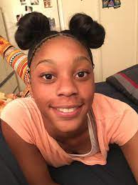 Bun And Braid Collaboration Two Edge Braids Into Two Buns With Two Upward Braids In The Back Two Braids Braids Into Two Buns Natural Hair Styles