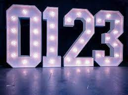 Maybe you would like to learn more about one of these? Large Light Up Numbers 4ft Numbers Letters Marquee Sign Lights Ebay