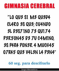 Completa colección de videos con ejercicios + guía explicativa. Pin De Susana En Oxigenar El Cerebro Gimnasia Cerebral Juegos De Matematicas Matematicas