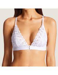 Faites votre choix dans une vaste gamme de styles, notamment des modèles à bonnets doux, en dentelle, à bretelles ou en microfibre. Soutien Gorge Triangle Bralette Coton Bahia Et Moi Aubade Blanc