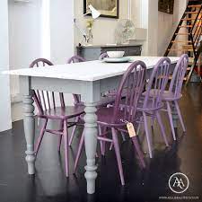 See more ideas about dining, home decor, home. Windsor Chairs And Dining Table Hand Painted With A Custom What Blues Chalk Paint Mix Home Living Dining Room Furniture Vadel Com