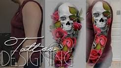 Tattoo sleeves basically refer to those tattoos that are usually large in size or a collection of various designs that are random to cover a huge part of the arm when put together. Sleeve Tattoo To Template A How Design