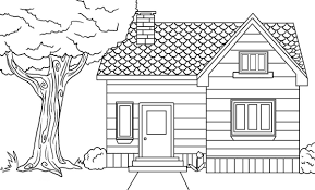 Kids coloring page, pixel coloring. Coloring House House Colouring Pages Dream House Drawing House Drawing