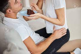 Here are some cute things to say to your girlfriend, these lines should, but, be your real emotions. Cropped Photo Of Young Brunette Man Holding His Girlfriend On Stock Photo Picture And Royalty Free Image Image 159197138