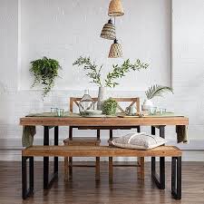 Standford Industrial Reclaimed Wood Bench Modish Living
