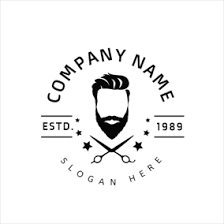 Razor and mustache on barbershop logo or sign vector. Free Barber Shop Logo Designs Barber Logo Maker Designevo