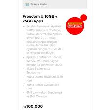 Inject (tembak) kuota isi ulang paket data telkomsel indosat tri xl axis smartfren. Harga Im3 Kuota Unlimited Terbaru April 2021 Biggo Indonesia