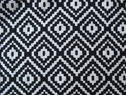 Black And White Geometric Fabric By The Yard Trendy Black And White Geometric Print Cotton Fabric Screen Printed Zigzag Cotton Fabric By The Yard With Images Geometric Print Screen Printing Printed Cotton
