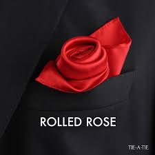 We are currently experiencing delays in processing due to high volume of orders, as well as paper and supply shortages. Rolled Rose Pocket Square Fold Tie A Tie Net