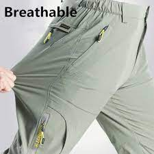 Outdoor Hiking Pants Men Stretch Quick Dry Waterproof Softshell Breathable Trousers Man Camping Fishing Trekking Sports Pants Hiking Pants Mens Hiking Pants Mens Summer Pants