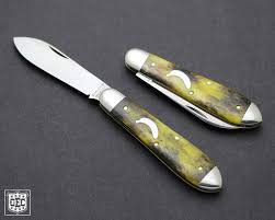 85 Tidioute Cutlery Bullet End Jack In Smooth Rotten Banana Bone Custom Knives Custom Knife Pocket Knife