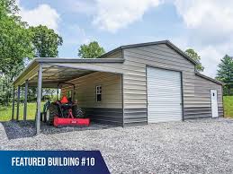Durable steel barn 44' x 21' x 12. Metal Horse Barns Steel Horse Barns Metalcarports Com