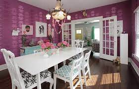 Purple kitchen & dining room chairs. How To Fashion A Sumptuous Dining Room Using Majestic Purple