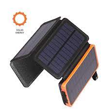 Benfiss Solar Charger 25000mah Fast Charger Outdoor Portable Power Bank With 4 Solar Panels Waterproof Solar Charger Portable Power Bank External Battery Pack