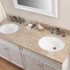 Click to add item magick woods elements 19w x 17d pewter cultured marble vanity top with wave bowl to. Buy Deriva St61228wh 61 Quot Granite Double Vanity Top With Undermount Sinks Riverbend Home Double Sink Vanity Top Granite Vanity Tops Undermount Sinks