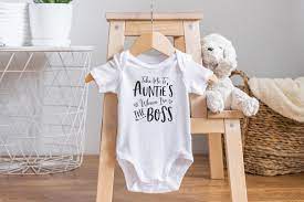 Auntie Onesie®, Funny Baby Onesie®, Auntie Baby Clothes, Auntie Onesie®, My  Aunt Loves Me Onesie®, Funny Aunt Onesie®, Baby Shower Gift - Etsy Israel