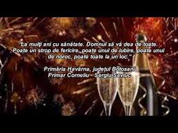 Toate drepturile producatorului si ale autorilor sunt rezervate.utilizarile neautorizate ale acestei inregistrari prin. Felicitare Anul Nou Havarna Primar Corneliu Sergiu Saviuc Youtube