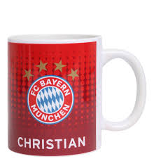 Association football logos of germany. Fanartikel Tasse Fc Bayern Munchen Christian Namens Print Vereins Logo Galeria Karstadt Kaufhof