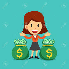 Set of money bag icons. Vector Cartoon Happy Businesswoman With Money Bags Royalty Free Cliparts Vectors And Stock Illustration Image 111016487
