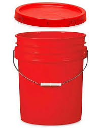 Its durable plastic construction and rope handles make it ideal for indoor or outdoor storage. 5 Gallon Bucket W Lid The Ceramic Shop
