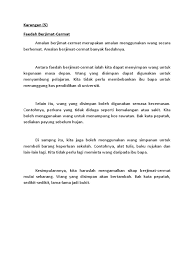 Amat penting dalam kehidupan kita. Faedah Berjimat Cermat