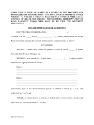 Driveway Easement Agreement Form - 4 Free Templates in PDF, Word ...