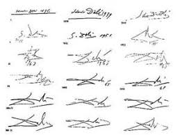 Black And White Signature The Salvador Dali Signature Caused A Variety Of Forgeries Salvador Dali Dali El Salvador